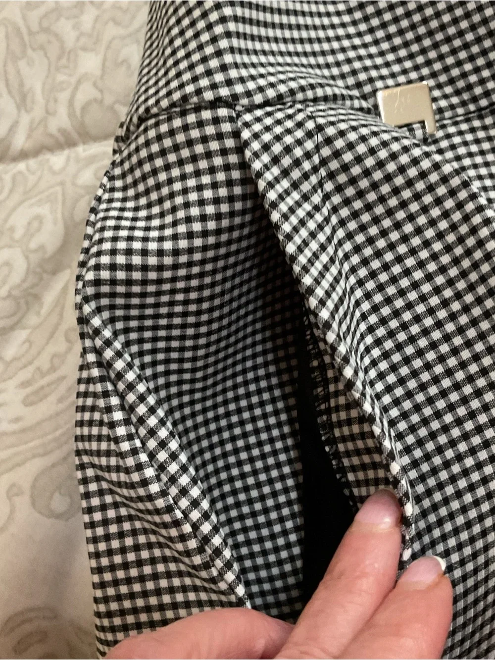 Peck & Peck Black and White Gingham Check Skort Size 4